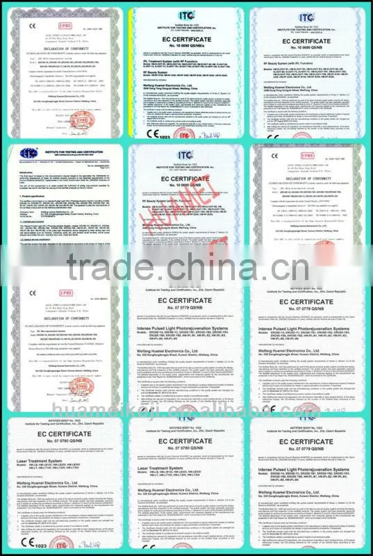 hair removal beauty equipment with radio frequency skin rejuvenation