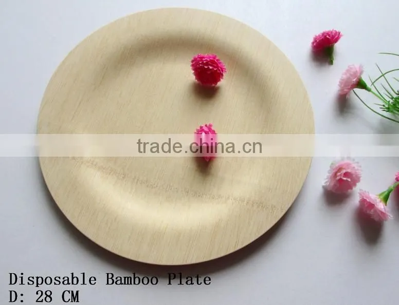 Disposable bamboo plate