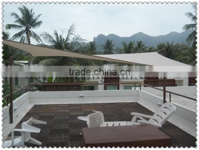outdoor green sunshade sail tent