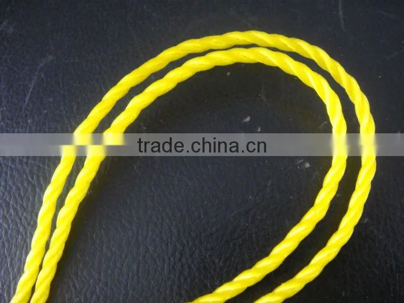 yellow PE rope