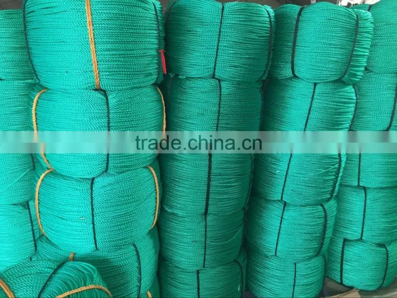 4 Strands PE material PP material rope for fishing work