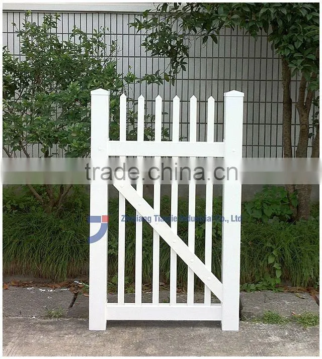 Garden Using Plastic White Picket Fence
