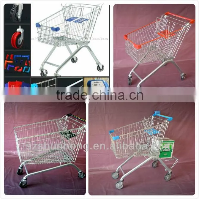 trolley shopping with child seat