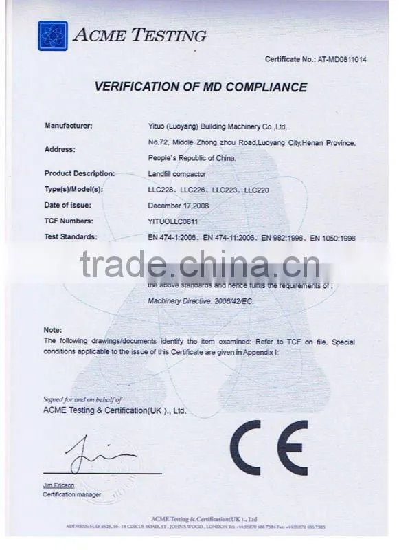 best price of 20tons house Refuse Compactor