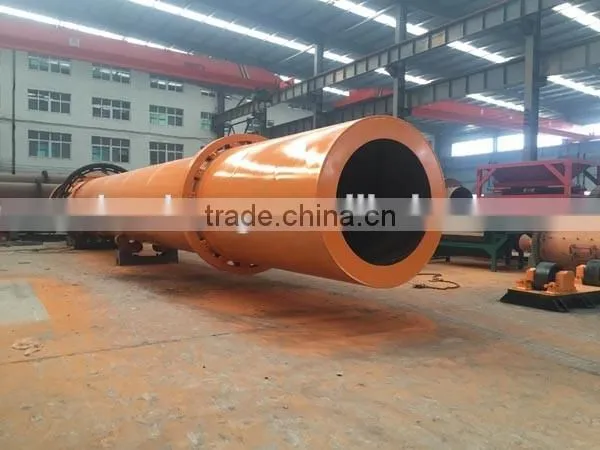 2016 cement industry horizontal rotary dryer for drying different materials