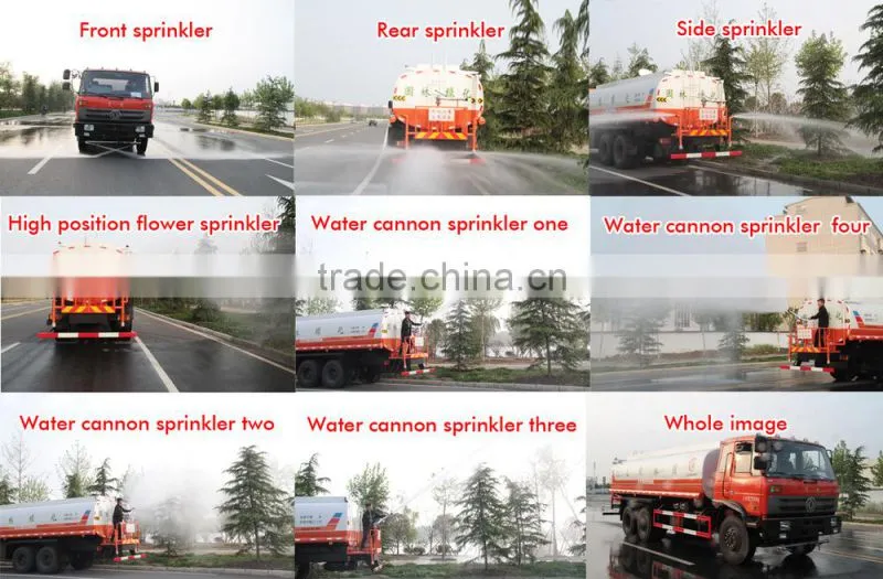 Dongfeng 4X2 water truck 10000 liter water tank truck