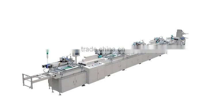 COS300 6 colors professional roll type automatic silk fabric screen printing machine