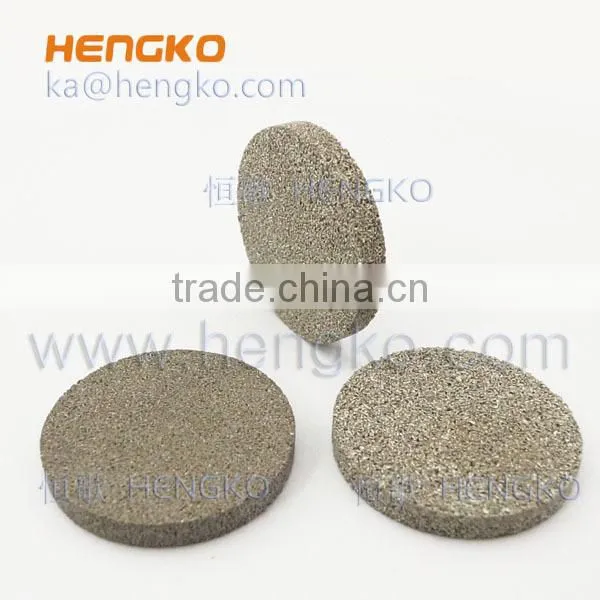 sintered SS stainless steel porous disc for infiltration instrument