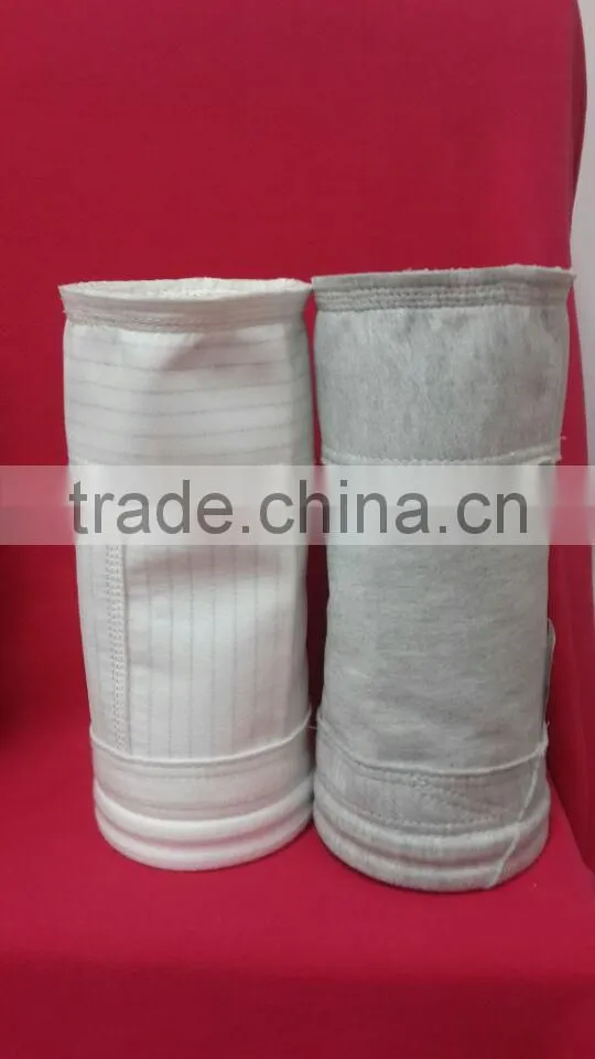 high quanlity polyester filter air bag filter for chimney factory , bag filters for cement dust