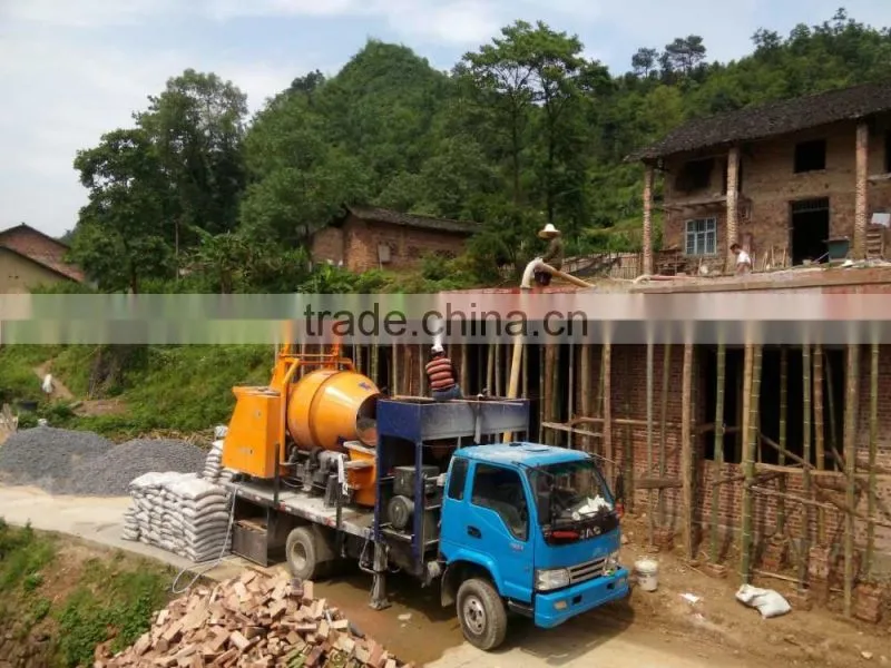 JBT30 P1 building machine mini concrete mixer with pump machine