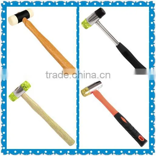 PVC install hammer with fiberglass handle