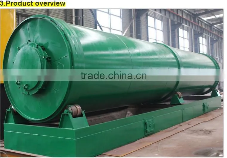 DAYI Large capacity Environmental Friendly Pyrolysis Plant For Tyre Plastic And Rubber Getting Raw Oil