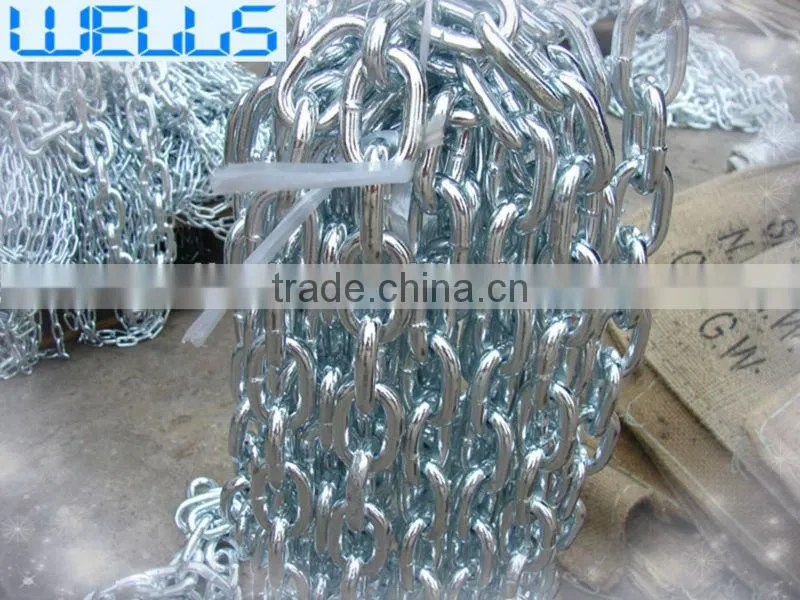 manufacture galvanized long and short steel chain link