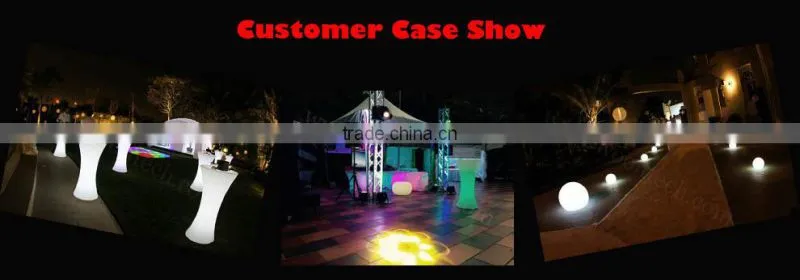 Plastic rechargeable 16 colors RGB waterproof LED peach light