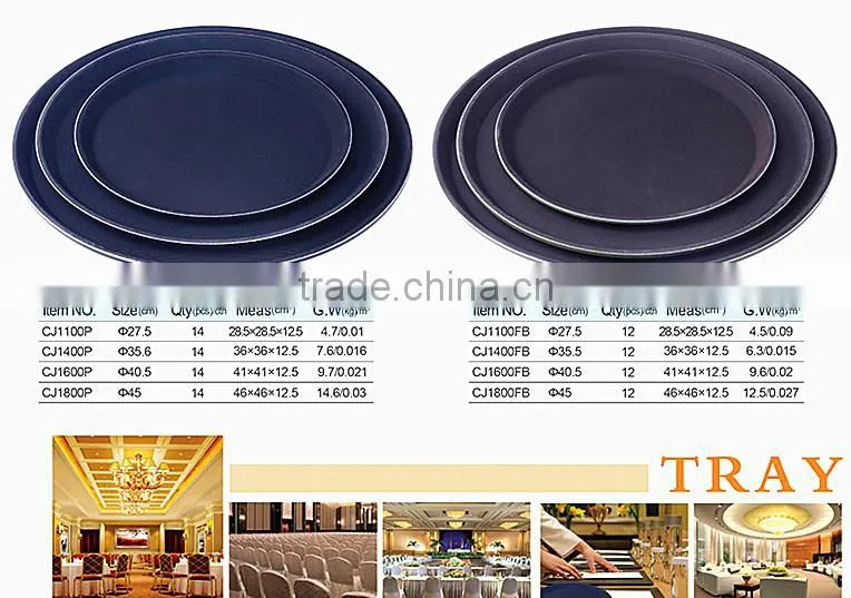 Serving Tray Sets, Round Melamine Tray for European Market