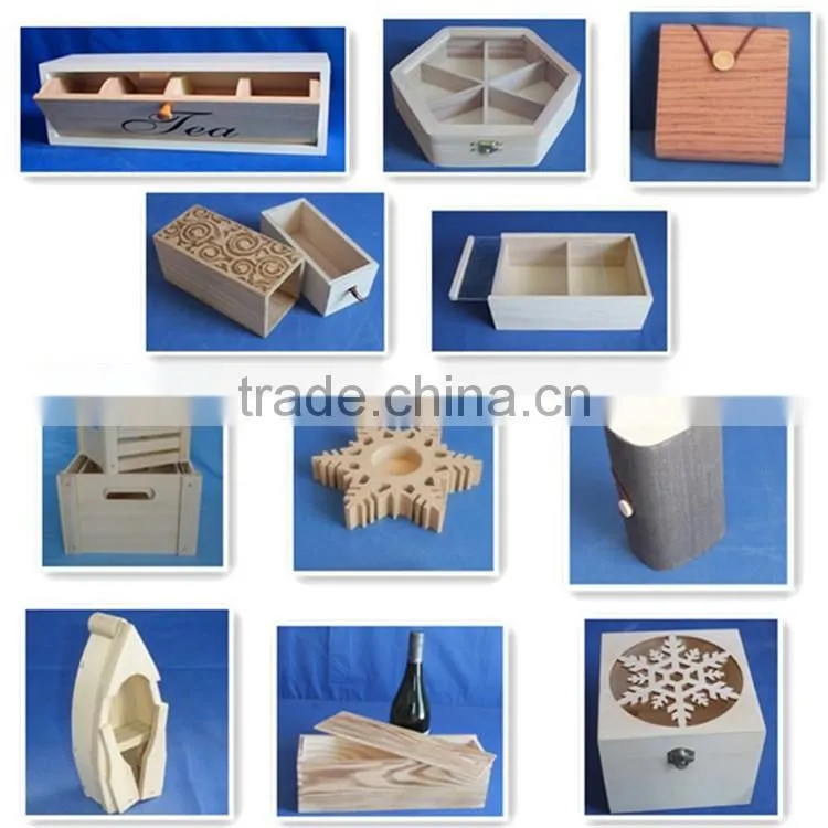 Unfinished custom students wooden pen container