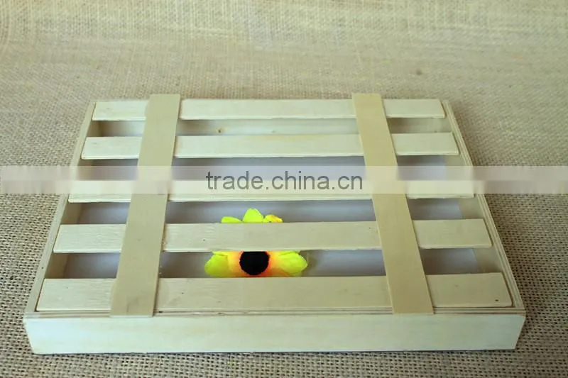 Food Use and Eco-Friendly Feature unfinished wooden chocolate packing box