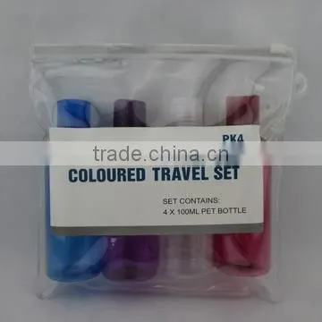 4PK 100ml PP pump cosmetic airless bottle