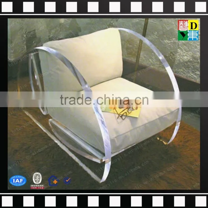 Wholesale clear hot sale cheap acrylic sofa chair modern design acrylic chair with cushion from shenzhen yidong