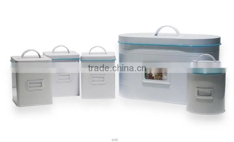 LARGE DOG FOOD CONTAINER with Scoop FOR PET Feeder Metal Tightly lid Storage Bin