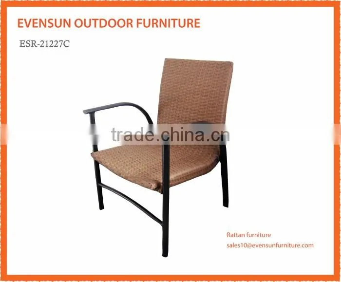 weatherproof and fireproof outdoor synthetic rattan outdoor dining chair