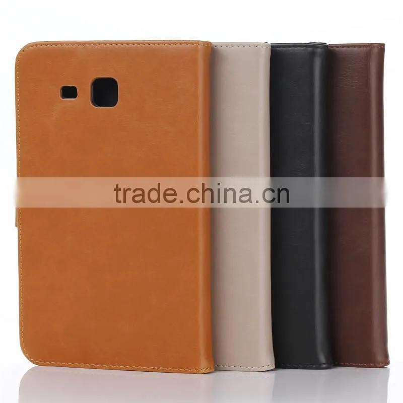 High quality crazy-horse PU card bumper/pocket cell phone case for Samsung Tablet