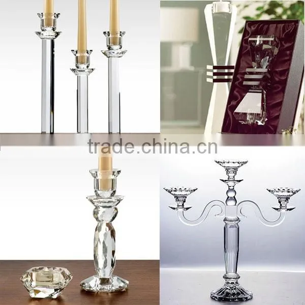 crystal lotus candle holder
