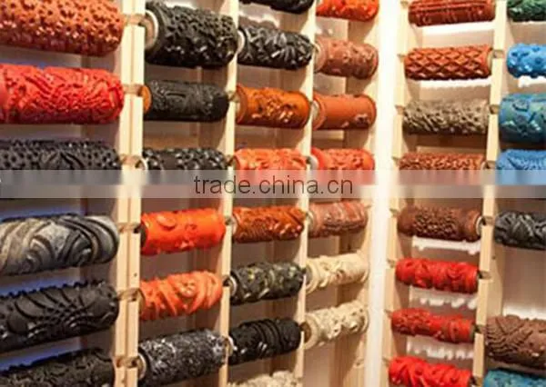 DIY 3D Paint Roller Brush Design Rubber Paint Roller Decorative Paint Roller