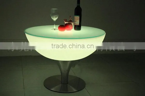 Durable high quality PE Spa ledlight up LED coffee table