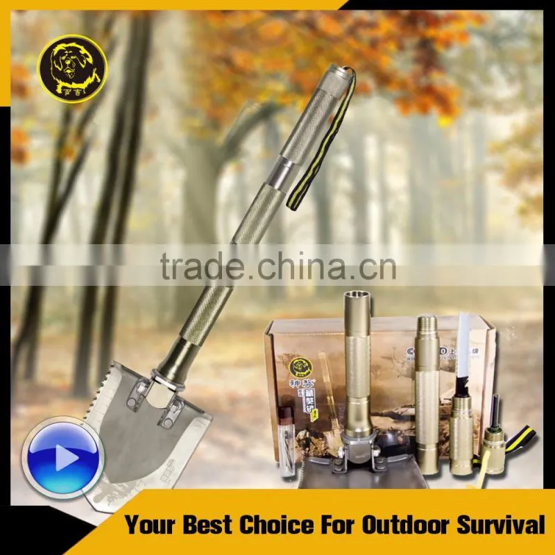 Heavy Duty Outdoor Emergency Survival Gear with Hoel Tactical Knife and Fire Starter