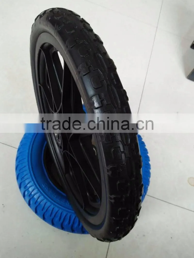NEW MODEL PU WHEEL 16x2.125 PU Foam wheel for children bicycle trolley