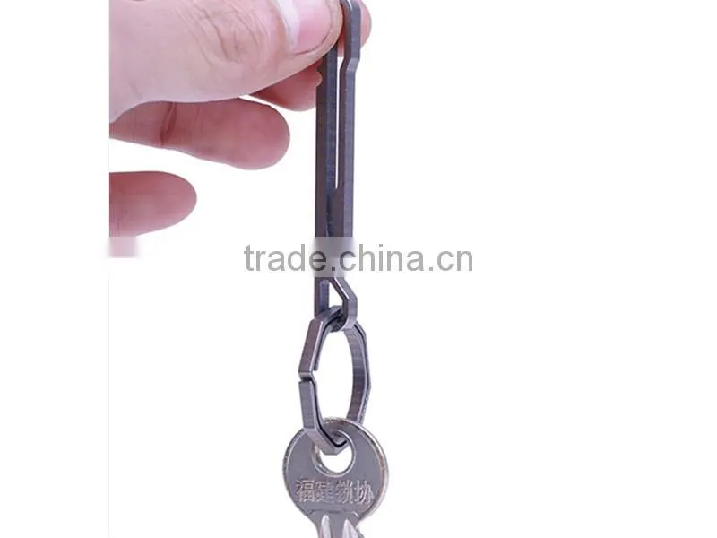 TK-7028 Quickdraw Outdoor Equipment Titanium Alloy Rattlesnake Hanging Buckle