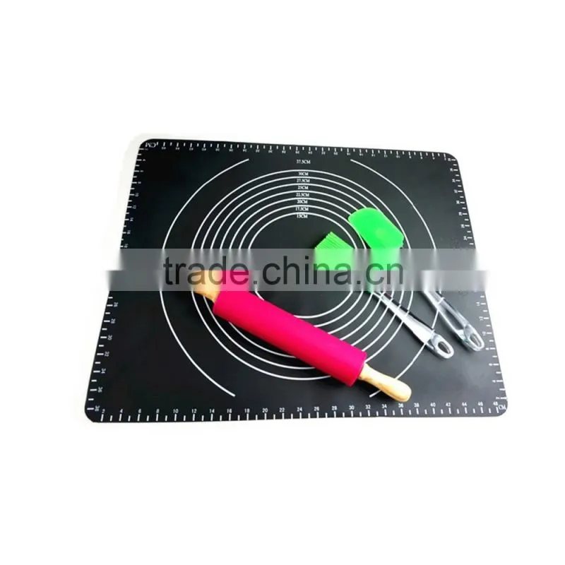 16160 Large Massive Pastry Fondant Silicone Work Rolling Baking Mat with Measurements