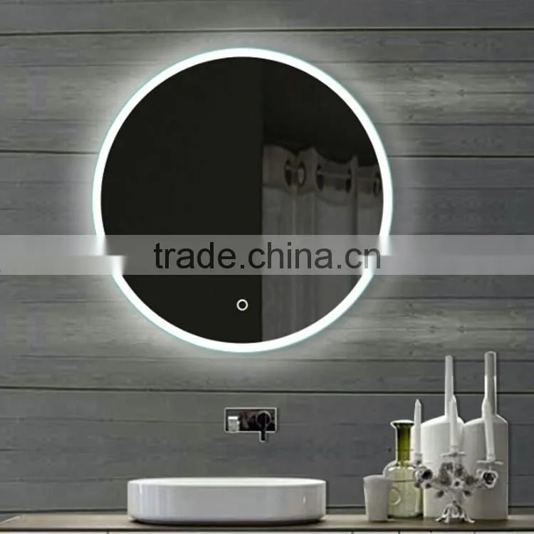 Aluminum Frame CE Hotel Modern Vanity LED Mirror Bathroom Mirror With Light