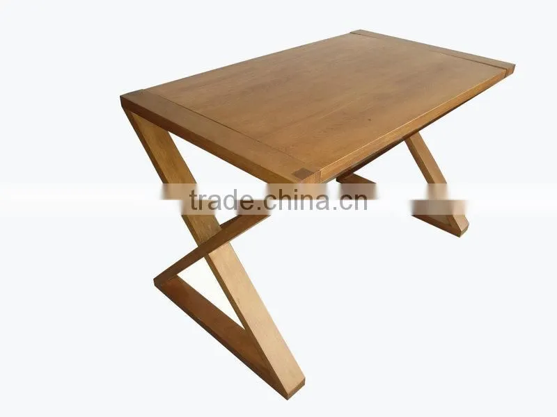 cross leg wood dinning table
