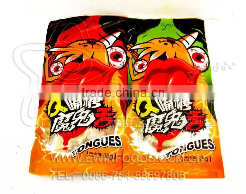 Halloween Gift !!! Big Halal Devil Teeth and Tongue Gummy Candy