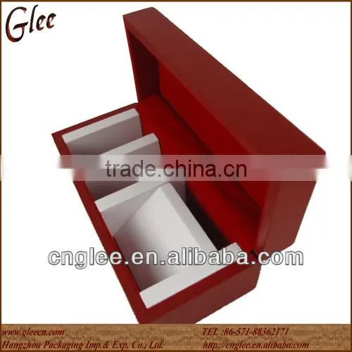Excellent Red color Double Lovers Wooden Watch Box