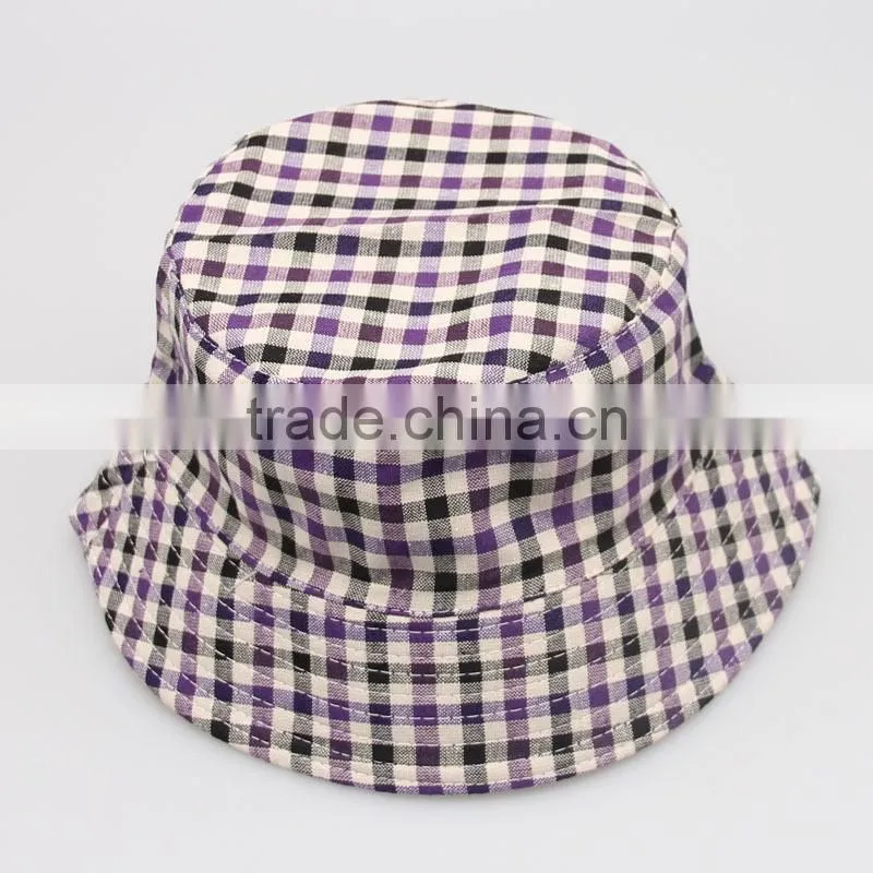 various of high quality europestyle checked bucket hat