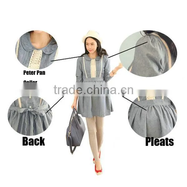 2014 new arrival Maternity summer dress pregnant dress maternity clothing