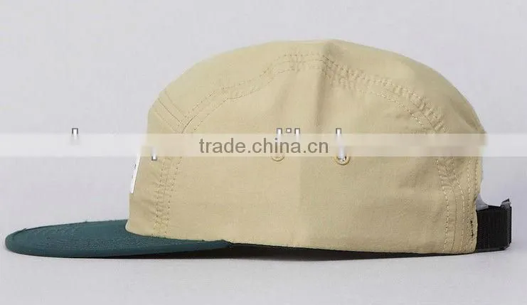 Custom two tone 5 panel hat sewing pattern