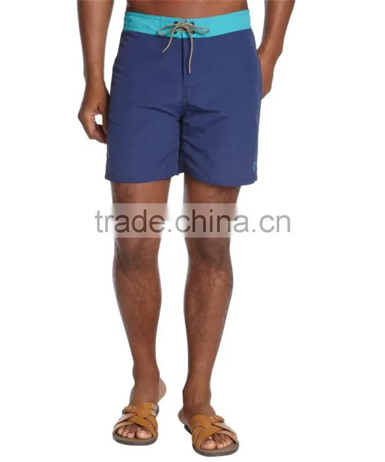 Mens two color board shorts custom made design your own swim trunks