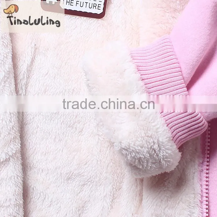 2015 New Winter Girl's winter Cotton Colar Fleece Jackets,Kids Coats,Children's Outwear