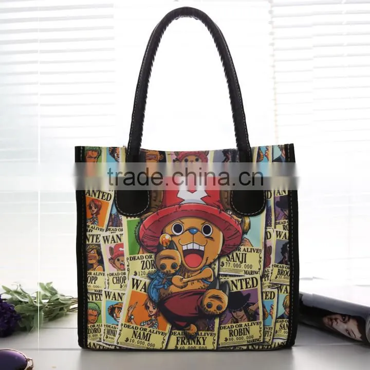 2014 Women Fashion Synthetic Leather Handbag Printing Bag Oil Painting Small Handbag SV009434#