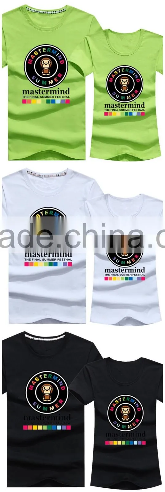 Top Fashion Bule Korean Cute Printed T-Shirt