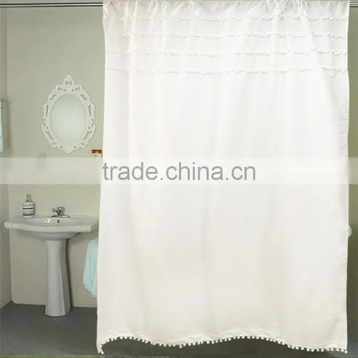 China Supplier Mildewproof Durable Hotel Shower Curtain