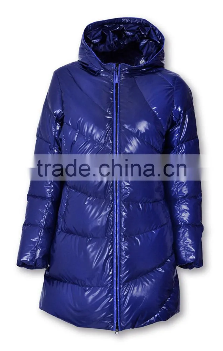 2016 women long Fashionable 90% down 10% feather jacket