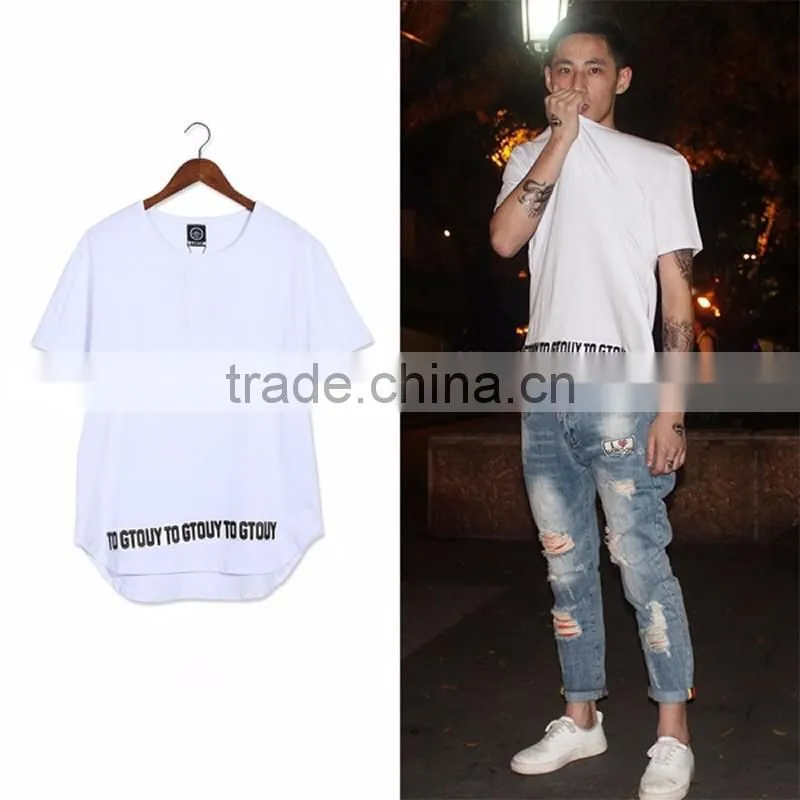 2016 hot sale Men's tshirt printing cotton custom tshirt