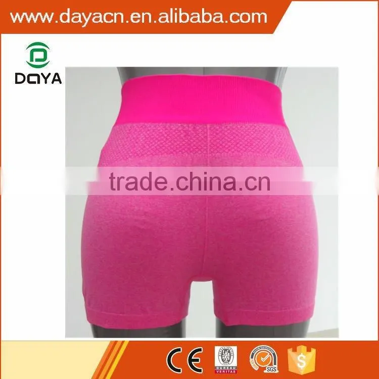 Hot sale comfortable gym shorts seamless jacquard yoga shorts