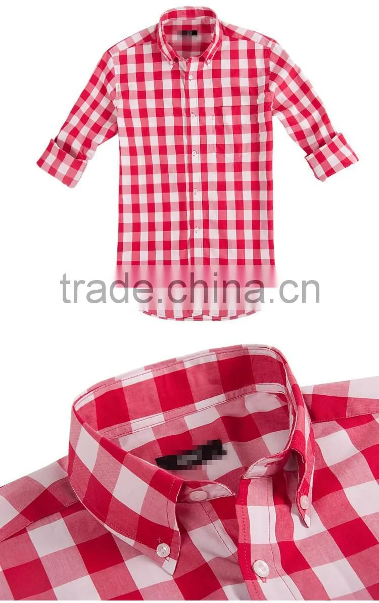 OEM Custom made Mens Shirts Cotton Casual Wear Shirt for Men
