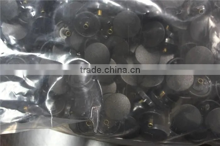 Wholesale black plastic snap button with metal shank
